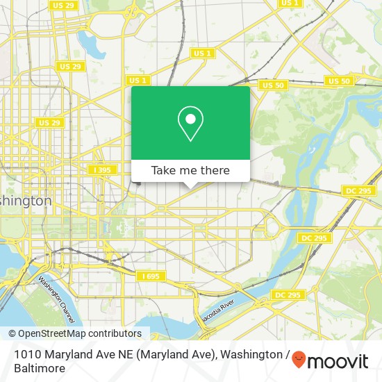 1010 Maryland Ave NE (Maryland Ave), Washington, DC 20002 map