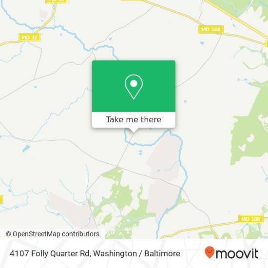 Mapa de 4107 Folly Quarter Rd, Ellicott City, MD 21042