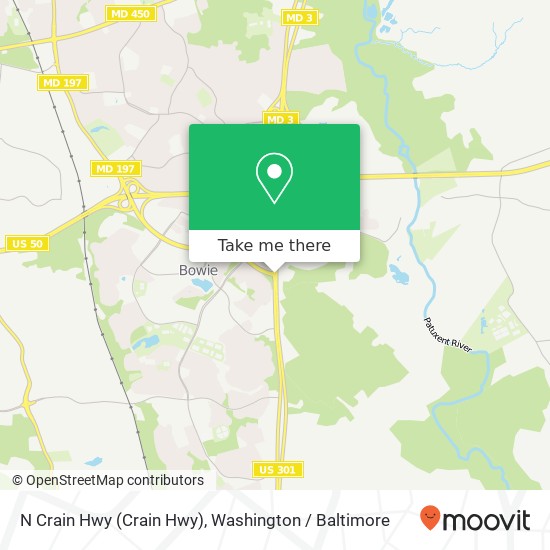 N Crain Hwy (Crain Hwy), Bowie, MD 20716 map