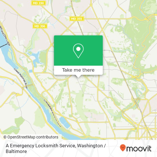 A Emergency Locksmith Service, 3201 New Mexico Ave NW map