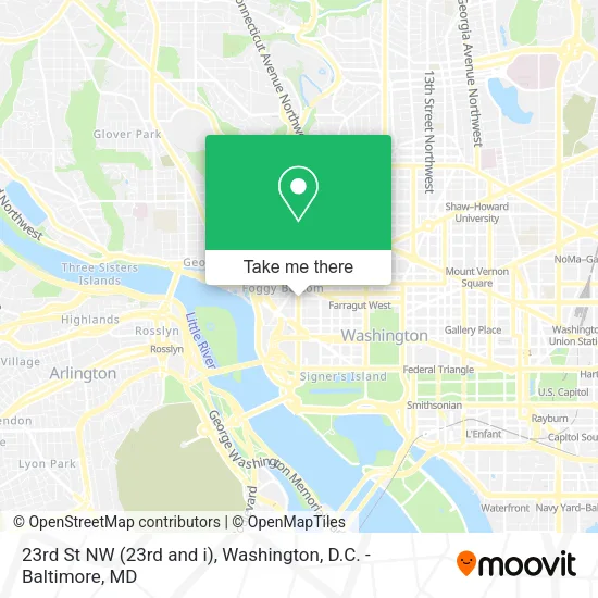 Mapa de 23rd St NW (23rd and i)
