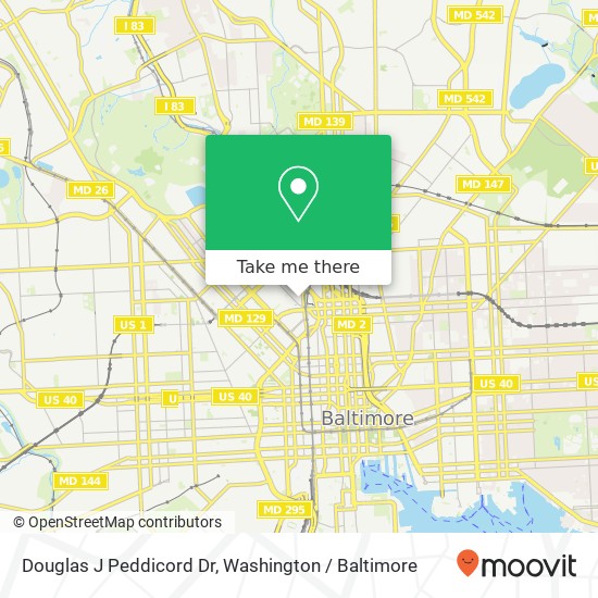 Mapa de Douglas J Peddicord Dr, 1111 Park Ave