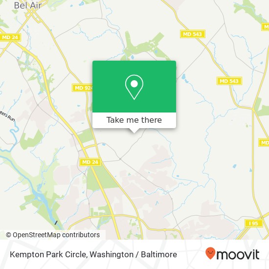 Kempton Park Circle map