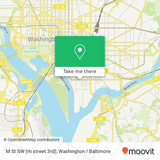 M St SW (m street 3rd), Washington, DC 20024 map