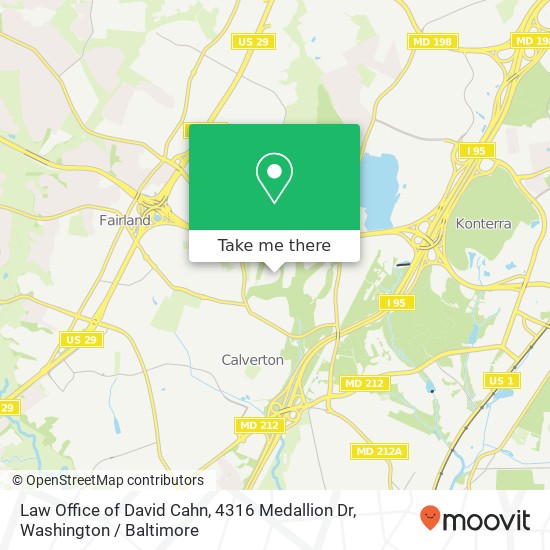 Law Office of David Cahn, 4316 Medallion Dr map