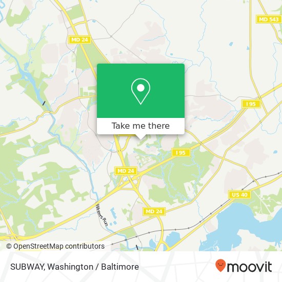 SUBWAY, 3473 Merchants Blvd map