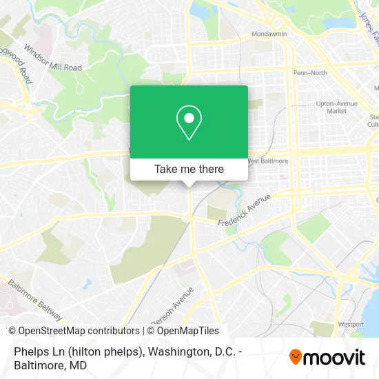 Phelps Ln (hilton phelps) map