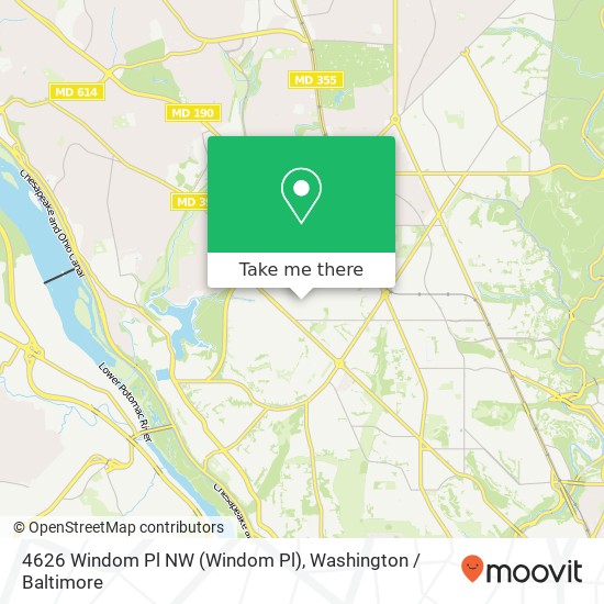 Mapa de 4626 Windom Pl NW (Windom Pl), Washington, DC 20016