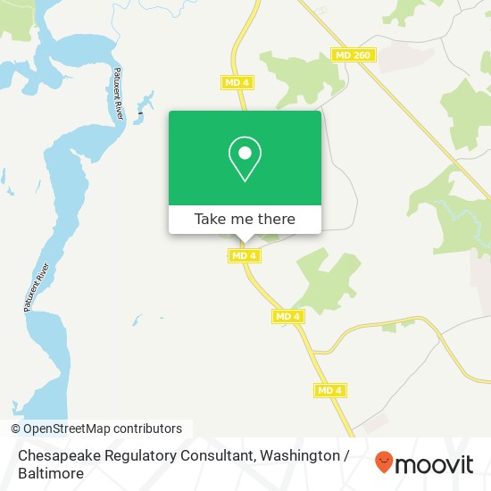 Mapa de Chesapeake Regulatory Consultant, 10351 Southern Maryland Blvd