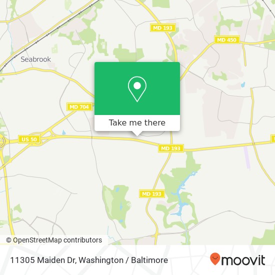 Mapa de 11305 Maiden Dr, Bowie, MD 20720