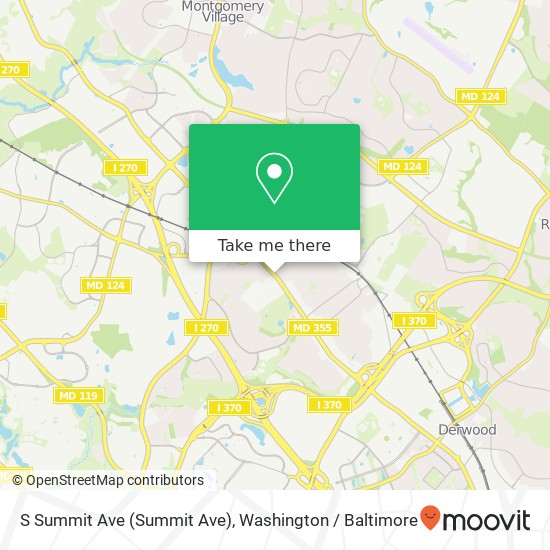 Mapa de S Summit Ave (Summit Ave), Gaithersburg (GAITHERSBURG), MD 20877