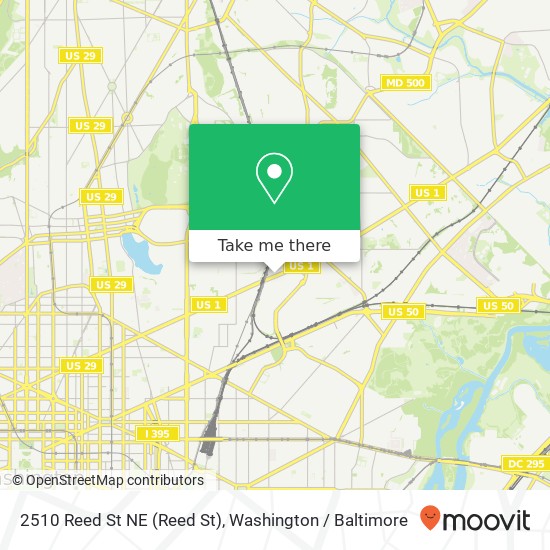 2510 Reed St NE (Reed St), Washington, DC 20018 map