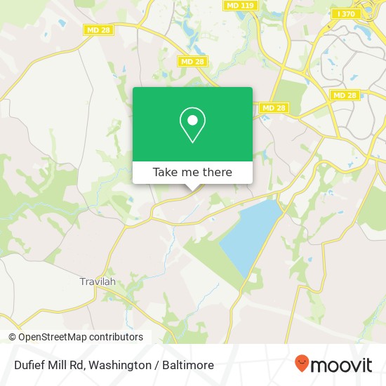 Dufief Mill Rd, Gaithersburg (N POTOMAC), MD 20878 map