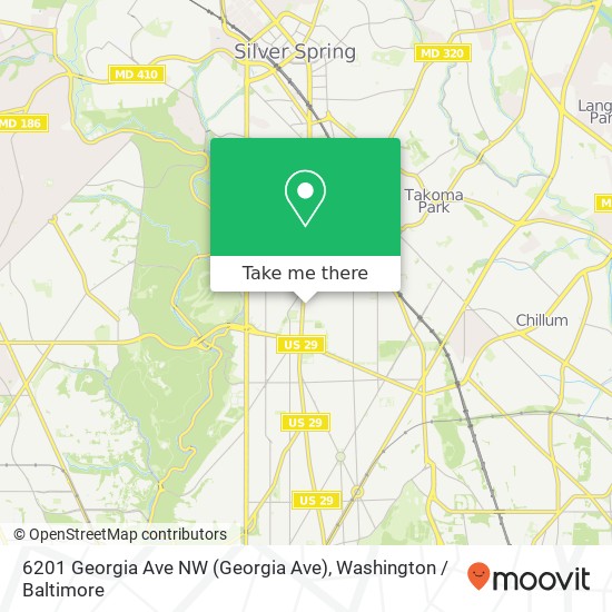 6201 Georgia Ave NW (Georgia Ave), Washington, DC 20011 map