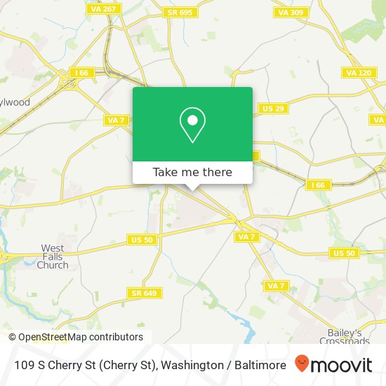 109 S Cherry St (Cherry St), Falls Church, VA 22046 map