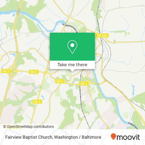 Fairview Baptist Church, 900 Charlotte St map