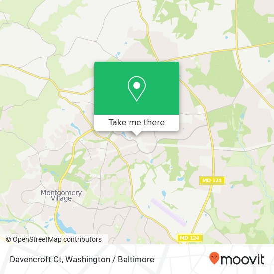 Davencroft Ct, Montgomery Village, MD 20886 map