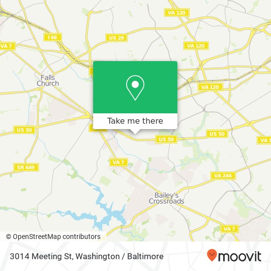 3014 Meeting St, Falls Church, VA 22044 map