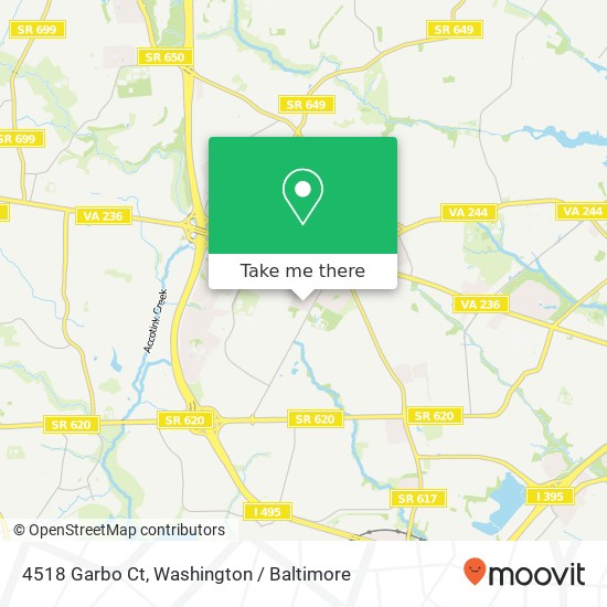4518 Garbo Ct, Annandale, VA 22003 map