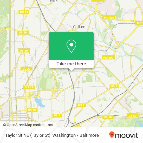 Taylor St NE (Taylor St), Washington, DC 20017 map