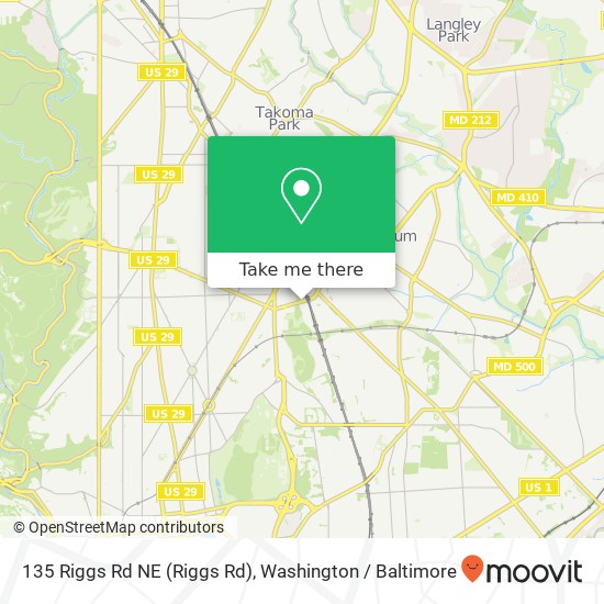 135 Riggs Rd NE (Riggs Rd), Washington, DC 20011 map