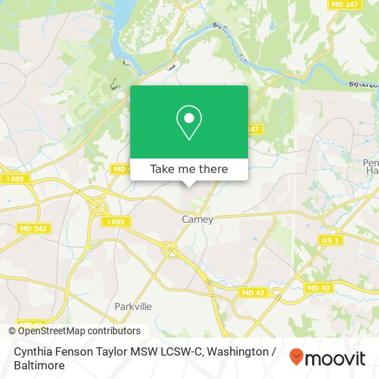 Mapa de Cynthia Fenson Taylor MSW LCSW-C, 2846 Aspen Hill Rd