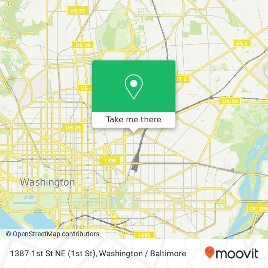 1387 1st St NE (1st St), Washington, DC 20002 map