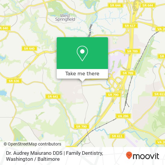 Mapa de Dr. Audrey Maiurano DDS | Family Dentistry, 7841 Rolling Rd