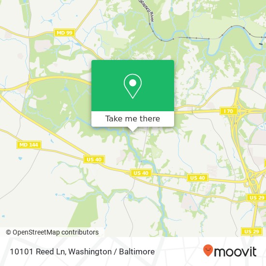10101 Reed Ln, Ellicott City, MD 21042 map