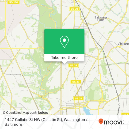 1447 Gallatin St NW (Gallatin St), Washington, DC 20011 map