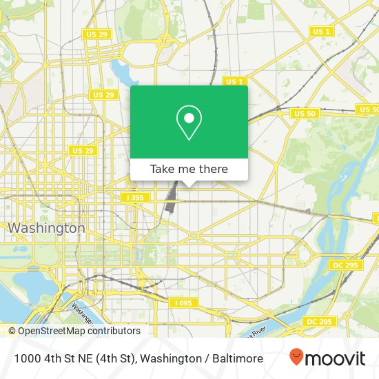 1000 4th St NE (4th St), Washington, DC 20002 map