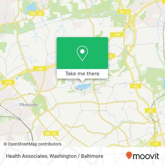 Mapa de Health Associates, 2700 Quarry Lake Dr