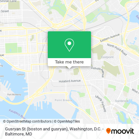 Gusryan St (boston and gusryan) map