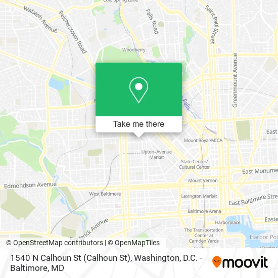 1540 N Calhoun St map