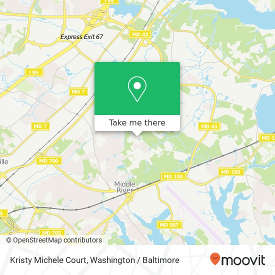 Kristy Michele Court, Kristy Michele Ct, Middle River, MD 21220, USA map