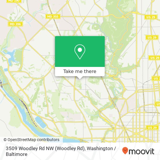 3509 Woodley Rd NW (Woodley Rd), Washington, DC 20016 map