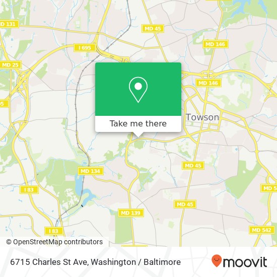 6715 Charles St Ave, Towson, MD 21204 map