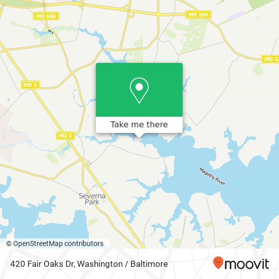 420 Fair Oaks Dr, Severna Park, MD 21146 map