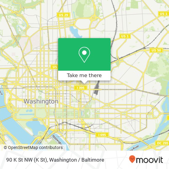 90 K St NW (K St), Washington, DC 20001 map
