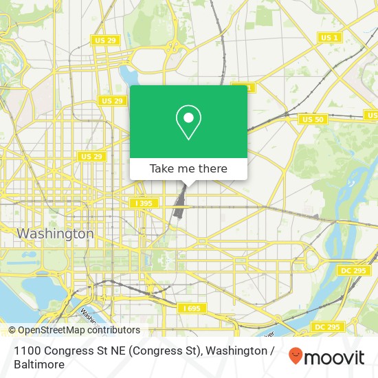 1100 Congress St NE (Congress St), Washington, DC 20002 map