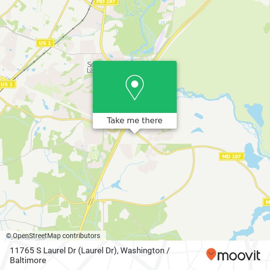 Mapa de 11765 S Laurel Dr (Laurel Dr), Laurel, MD 20708