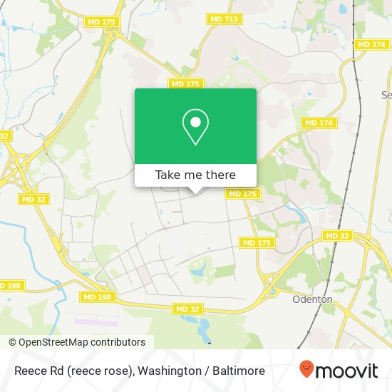 Mapa de Reece Rd (reece rose), Fort Meade, MD 20755
