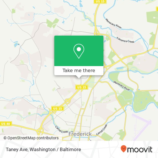 Taney Ave, Frederick, MD 21702 map