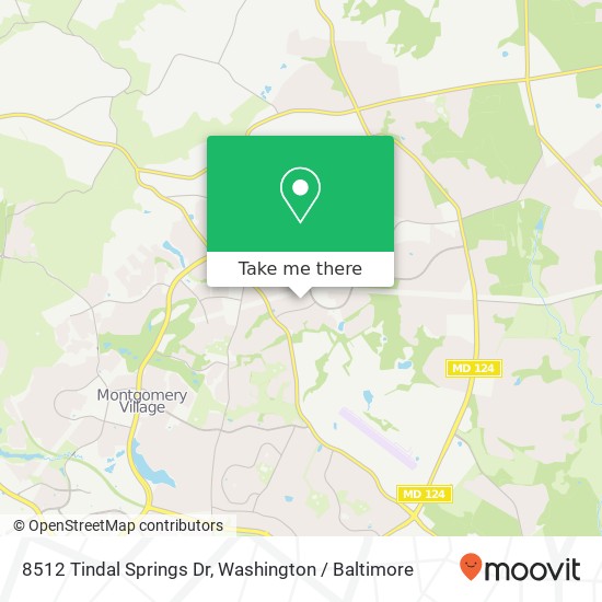 8512 Tindal Springs Dr, Montgomery Village, MD 20886 map