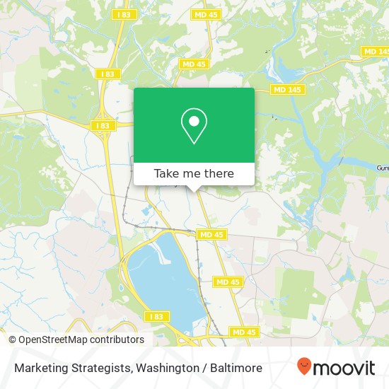 Mapa de Marketing Strategists, 18 Cockeysville Rd