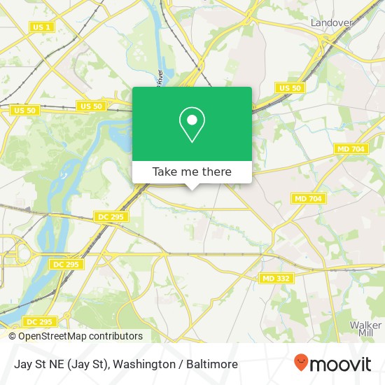 Jay St NE (Jay St), Washington, DC 20019 map