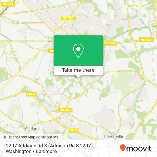 1207 Addison Rd S (Addison Rd S,1207), Capitol Heights, MD 20743 map