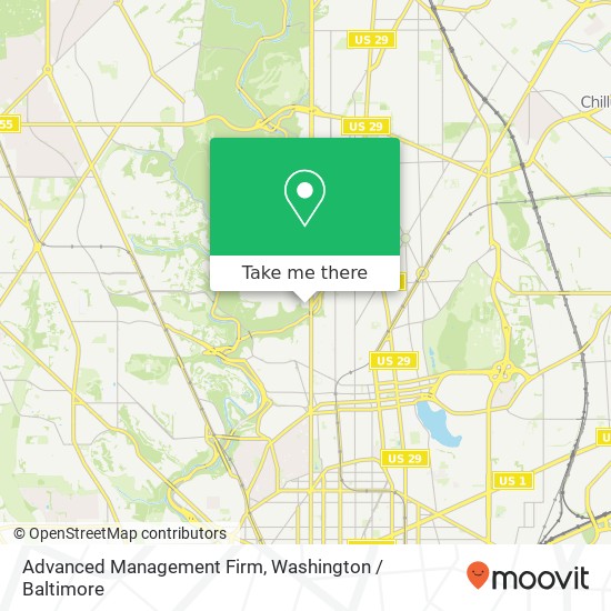 Mapa de Advanced Management Firm, 3900 16th St NW