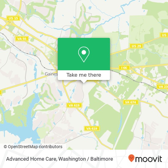 Mapa de Advanced Home Care, 7669 Limestone Dr