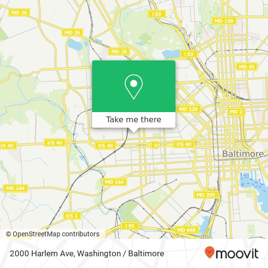 2000 Harlem Ave, Baltimore, MD 21217 map